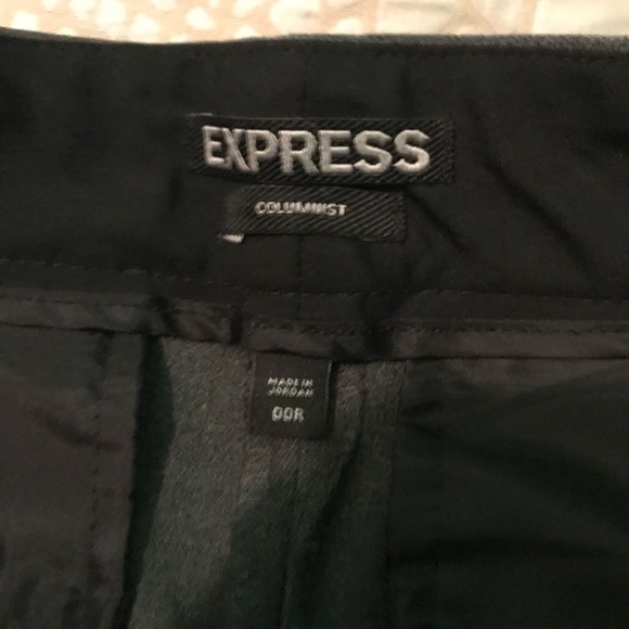 Express Charcoal Grey Columnist Pants size 00 - Picture 5 of 8